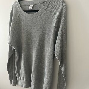 TNA Waffle crew neck top